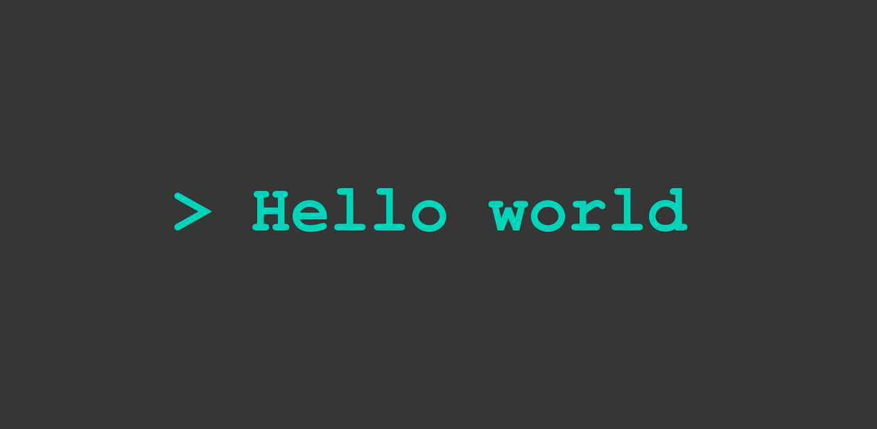 Hello, world!